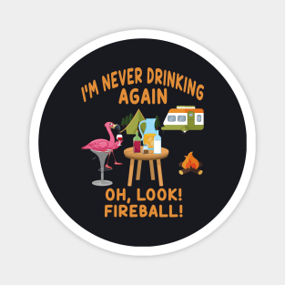 I M Never Drinking Again Oh Look Fireball Magnet